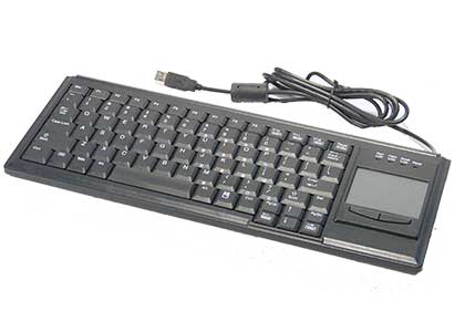 Compact 82-Key USB Keyboard with Touch Pad  Mouse